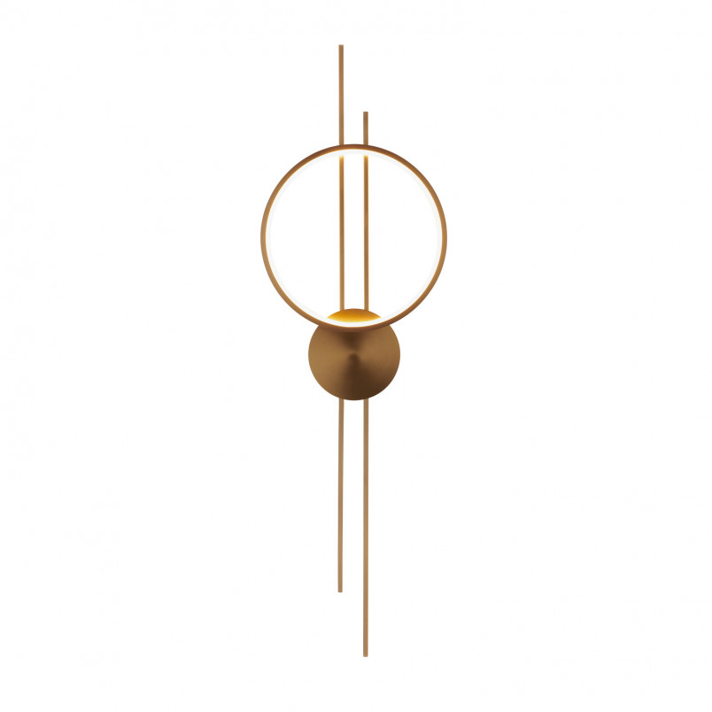Kinkiet Ecliptica LED Złoty | Nowoczesny Design | Step In Design