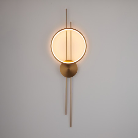 Kinkiet Ecliptica LED Złoty | Nowoczesny Design | Step In Design