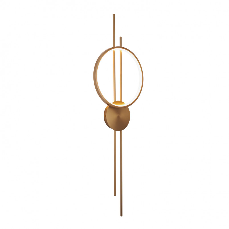 Kinkiet Ecliptica LED Złoty | Nowoczesny Design | Step In Design
