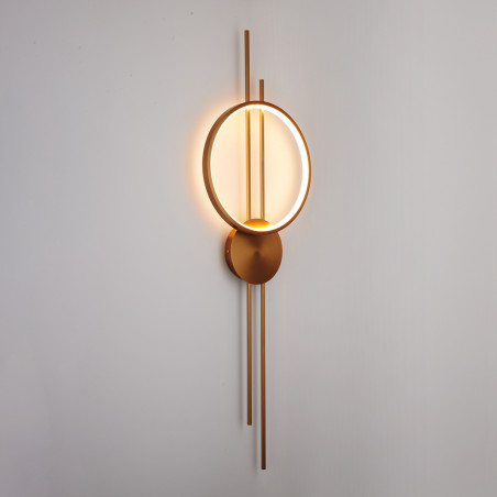 Kinkiet Ecliptica LED Złoty | Nowoczesny Design | Step In Design