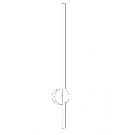 Kinkiet LED Felix Złoty 100cm | Step Into Design