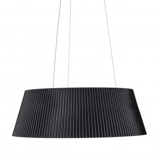 Lampa wisząca Frill LED - czarna, drewno | Step Into Design
