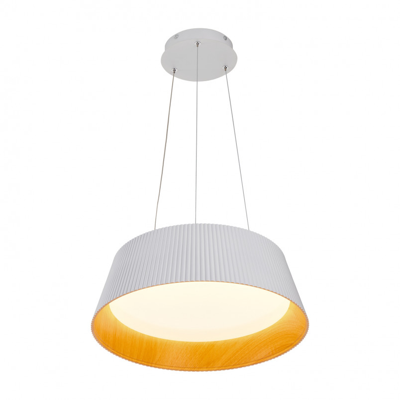 Lampa wisząca Frill LED biała drewno | Step Into Design