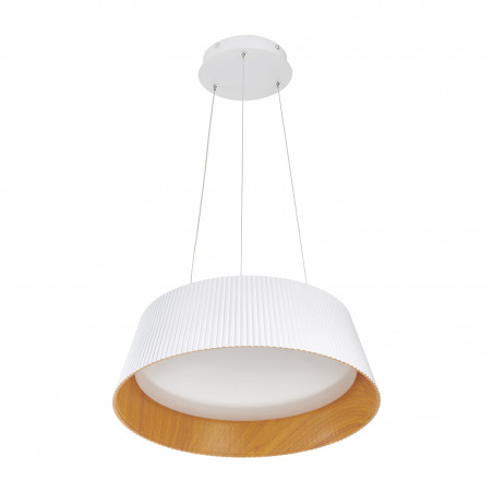 Lampa wisząca Frill LED biała drewno | Step Into Design