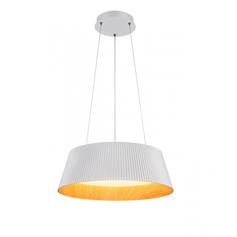 Lampa wisząca Frill LED biała drewno | Step Into Design