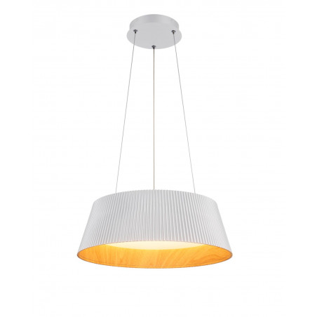 Lampa wisząca Frill LED biała drewno | Step Into Design
