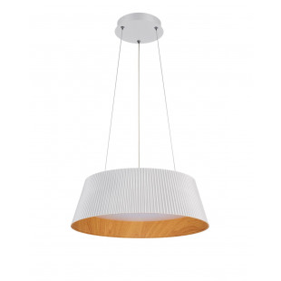 Lampa wisząca Frill LED biała drewno | Step Into Design