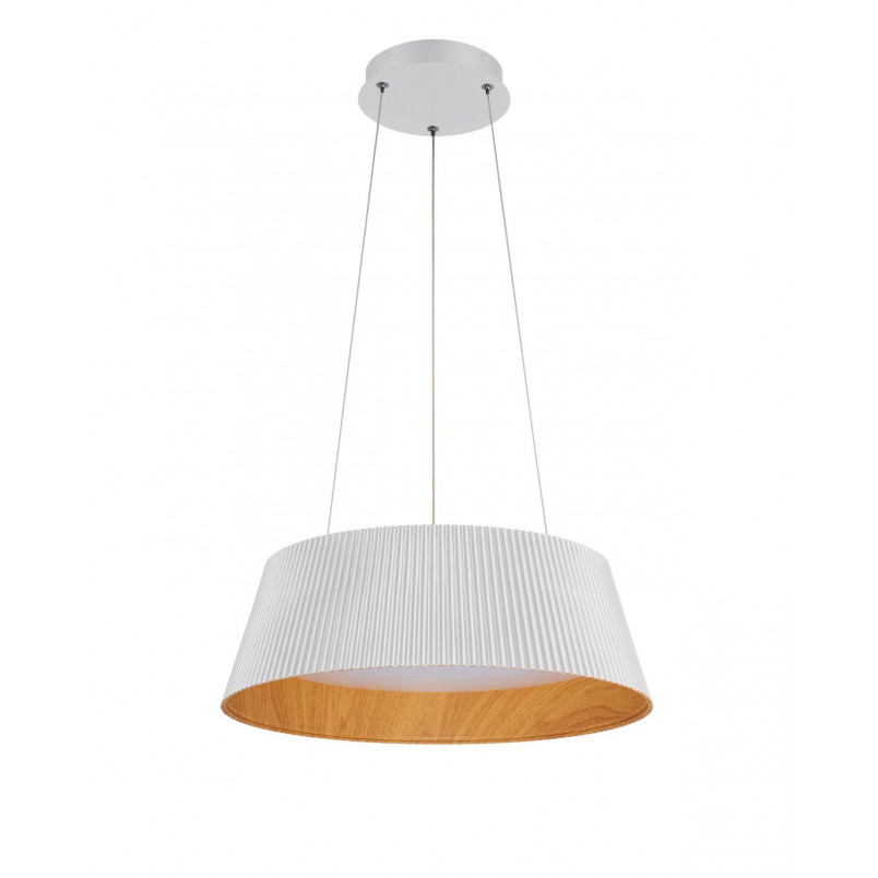 Lampa wisząca Frill LED biała drewno | Step Into Design