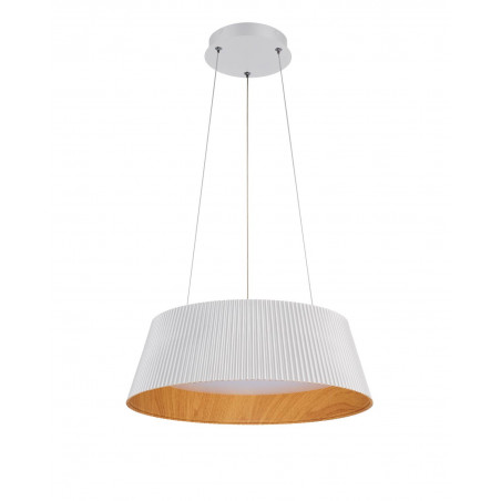 Lampa wisząca Frill LED biała drewno | Step Into Design