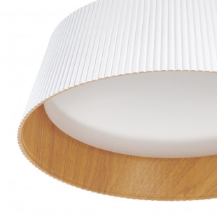 Lampa wisząca Frill LED biała drewno | Step Into Design