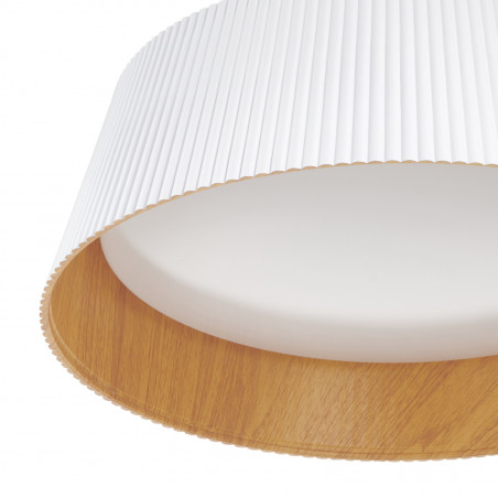 Lampa wisząca Frill LED biała drewno | Step Into Design