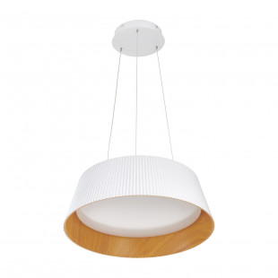 Lampa wisząca Frill LED biała drewno | Step Into Design