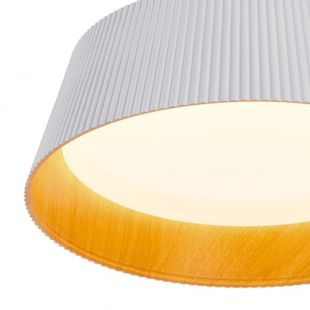 Lampa wisząca Frill LED biała drewno | Step Into Design