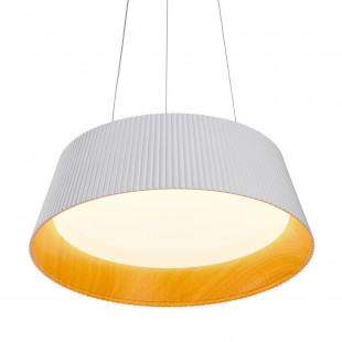 Lampa wisząca Frill LED biała drewno | Step Into Design