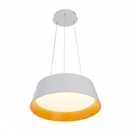Lampa wisząca Frill LED biała drewno | Step Into Design