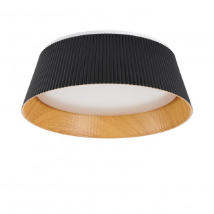 Plafon Frill LED 45cm czarny/drewno - Step Into Design