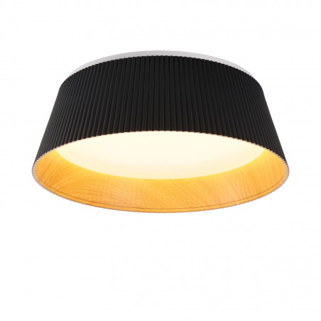 Plafon Frill LED 45cm czarny/drewno - Step Into Design