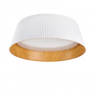 Plafon Frill LED biały/drewno | Step Into Design - 45cm