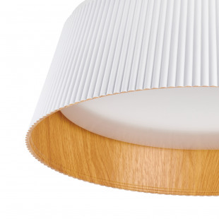 Plafon Frill LED biały/drewno | Step Into Design - 45cm
