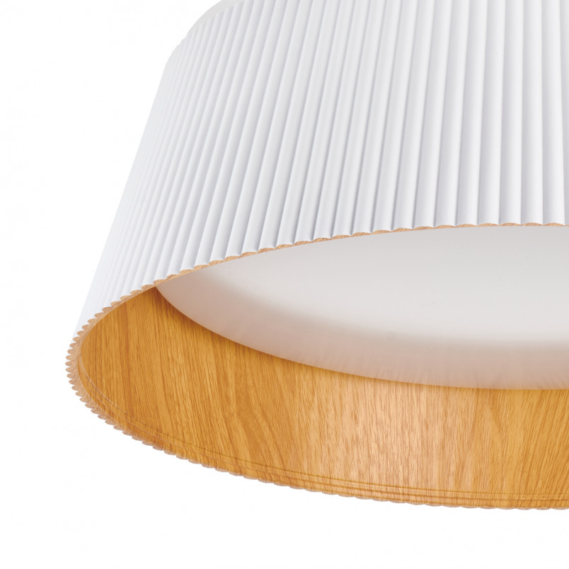 Plafon Frill LED biały/drewno | Step Into Design - 45cm