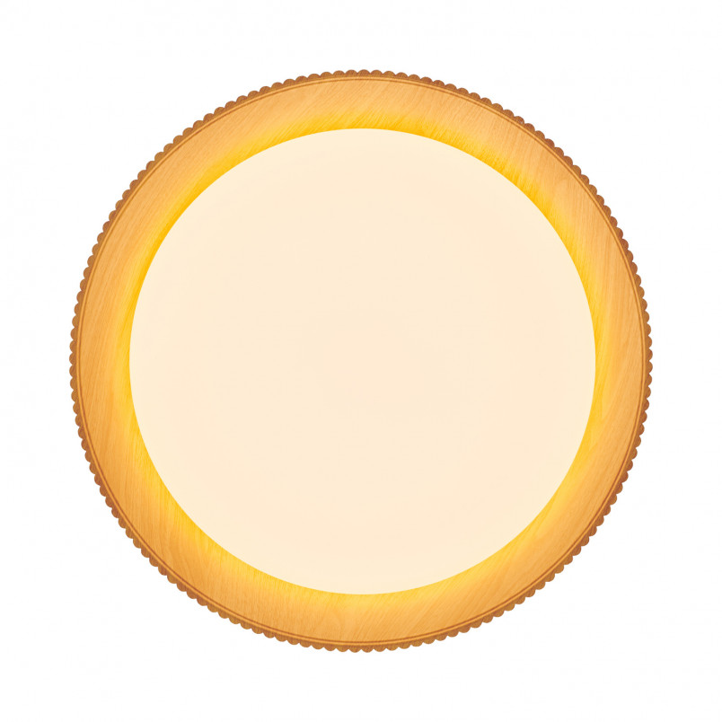 Plafon Frill LED biały/drewno | Step Into Design - 45cm