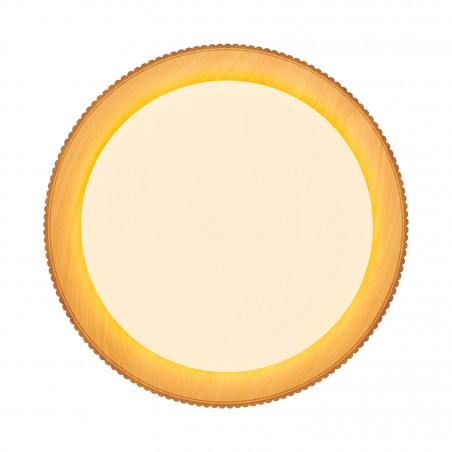 Plafon Frill LED biały/drewno | Step Into Design - 45cm