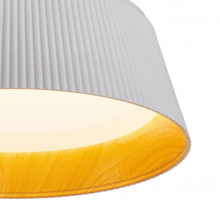 Plafon Frill LED biały/drewno | Step Into Design - 45cm