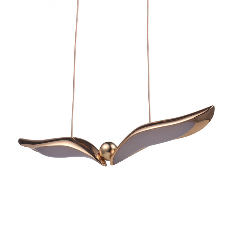 Lampa wisząca Gufo LED - różowe złoto | Step Into Design