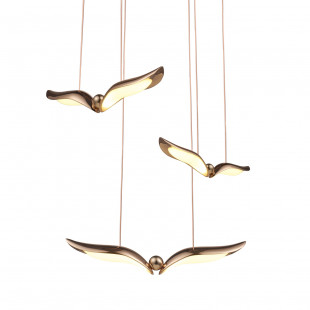 Lampa wisząca Gufo III - różowe złoto | Step Into Design