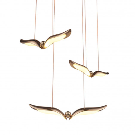 Lampa wisząca Gufo III - różowe złoto | Step Into Design