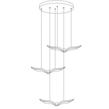 Lampa wisząca Gufo III - różowe złoto | Step Into Design