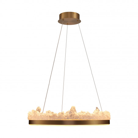 Lampa wisząca Montana LED - złota, glamour | Step