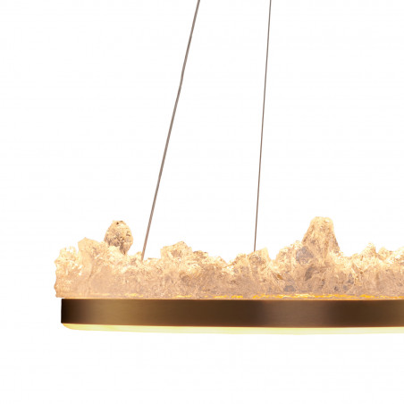 Lampa wisząca Montana LED - złota, glamour | Step