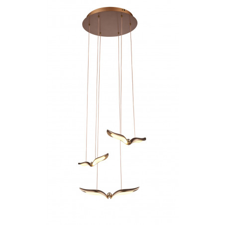Lampa wisząca Gufo III - różowe złoto | Step Into Design