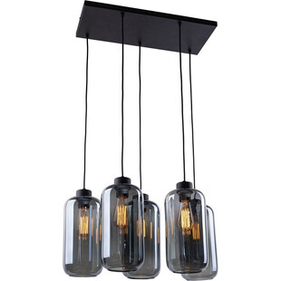 Lampa sufitowa szklana 5 punktowa Marco V Grafitowa TK Lighting