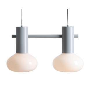Lampa wisząca Flo Grey II - Aldex | Szklany klosz, 46cm