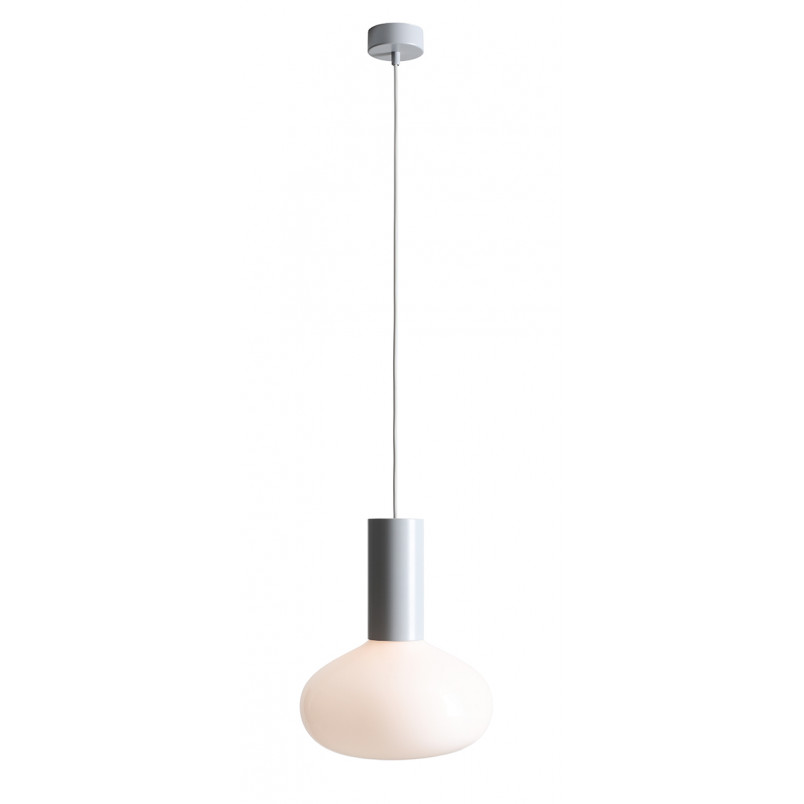 Lampa wisząca Flo Grey Aldex | Szkło opal, design Japandi