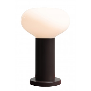 Lampa stołowa Flo Mokka Aldex | Szklany klosz, styl Japandi