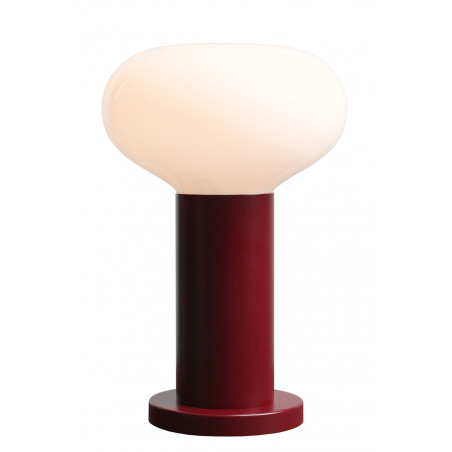 Lampa stołowa Flo Ruby | Szklany klosz, styl Japandi | Aldex