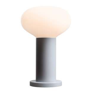 Lampa stołowa Flo Grey Aldex | Szklany klosz, Styl Japandi