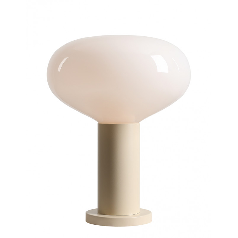 Lampka stołowa Flo Cream Aldex | Szkło, Styl Japandi