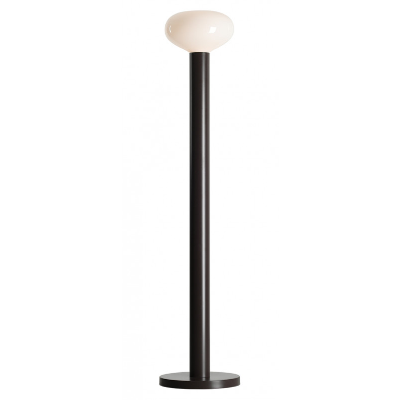 Lampa podłogowa szklana Flo Mokka Aldex | Elegancki design