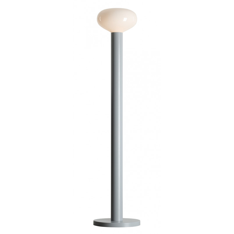 Lampa podłogowa szklana Flo Grey Aldex | Elegancki design