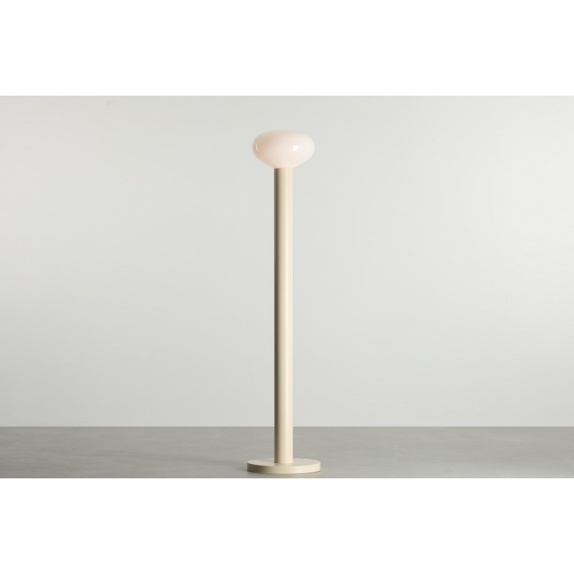 Lampa podłogowa szklana Flo Cream Aldex | Elegancki design