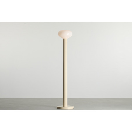 Lampa podłogowa szklana Flo Cream Aldex | Elegancki design