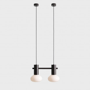 Lampa wisząca Flo Mokka II - Aldex | Szkło, 46cm