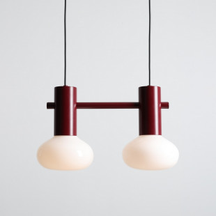 Lampa wisząca Flo Ruby II - Aldex | Szklana, Opal/Bordowa