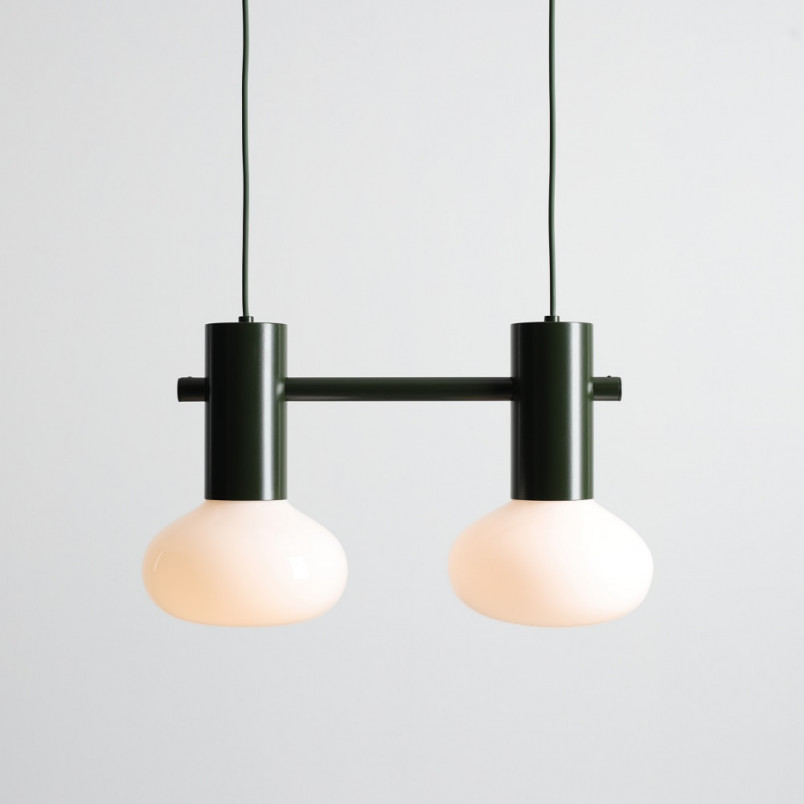 Lampa wisząca Flo Moss II - Aldex, szkło, zielony - Kup online