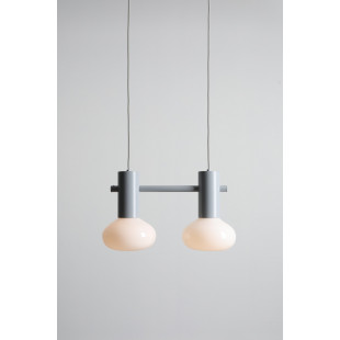 Lampa wisząca Flo Grey II - Aldex | Szklany klosz, 46cm