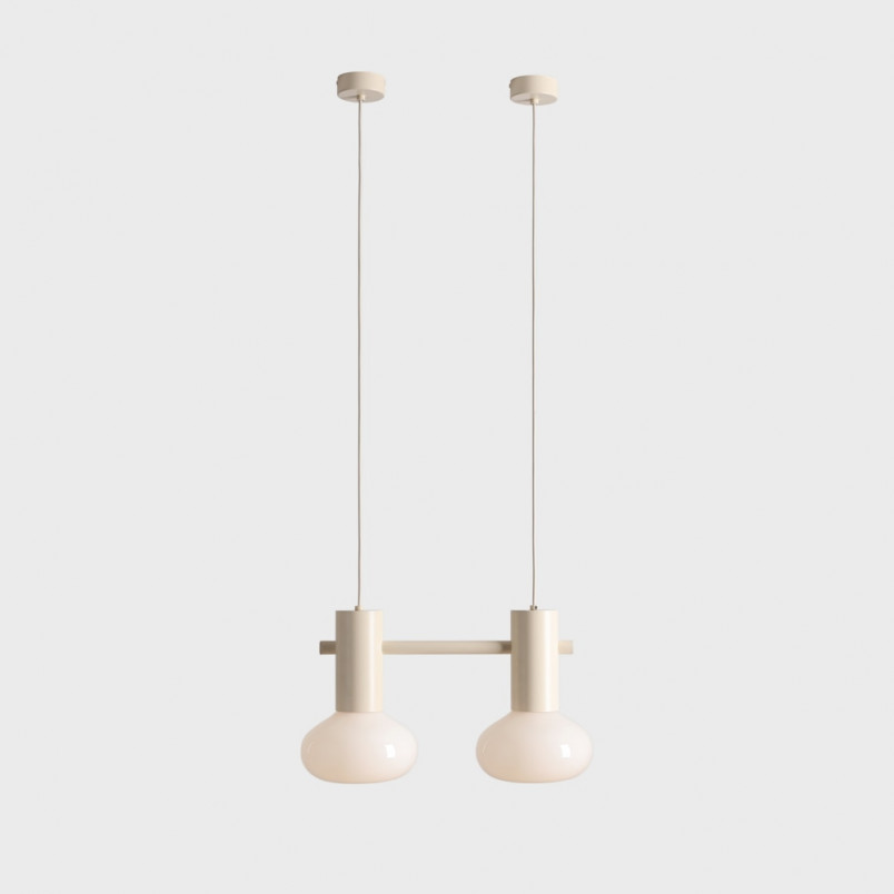Lampa wisząca Flo Cream II - Aldex | Szkło, Styl Japandi